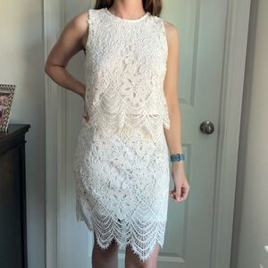 Crochet Lace 2-Piece Set